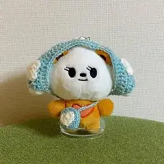 プルバトゥ　バムグッ　バブーシュカ（ペールブルーx白ハート）とバッグのセット