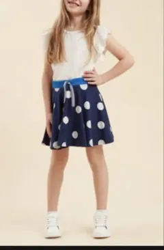 プチバトー　ドットプリントフレアスカート　6ans 116cm 110 120