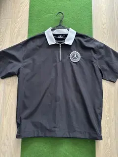GOLFIGKERS グレー 半袖ハーフジップシャツ - メルカリ