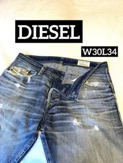 DIESEL ディーゼル ダメージ加工 ブラック　ジーンズ　デニム　y2k