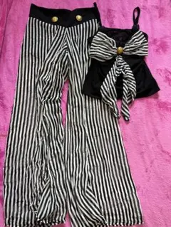 d.i.a ストライプ パンツセットアップ