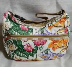 LeSportsac中古美品 ハワイ限定花柄 プアラニ ショルダーバッグ グレタ