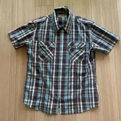 Levi's RedTab チェック柄 半袖シャツ Lサイズ