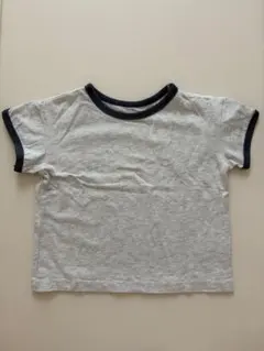 &pal キッズ 半袖 リンガーTシャツ グレー