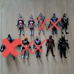 ソフビ　ウルトラマン　仮面ライダー　 5体セット売り