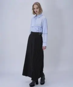 HAREサイドベルト プリーツパンツ ブラックのサムネイル
