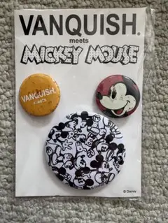 VANQUISH ミッキーマウス 缶バッジ 3個セット