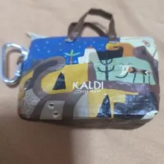 KALDI COFFEE FARM アートポーチ カラビナ付き