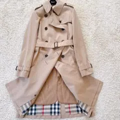 クリ済✨バーバリーロンドン ライナー付トレンチコートチェック ベージュ 36