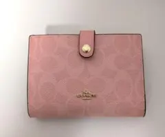 新品 COACH CX160 ピンク 長財布 エンベロープ シグネチャー 新品 COACH CX160 ピンク 長財布 エンベロープ シグネチャー - メルカリ