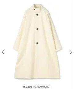 CABaN ウールギャバジン スタンドカラーコート / ベージュ / M キャバン CABaN CABaN ウールギャバジン スタンドカラーコート