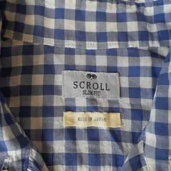 SCROLL スリムフィット チェックシャツのサムネイル