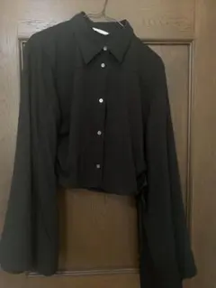HARE ブラック クロップドシャツ サイズF