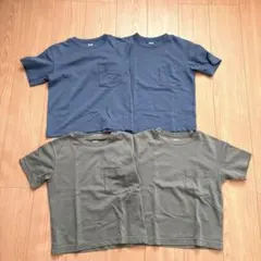 UNIQLO キッズ　エアリズムコットン半袖Tシャツ　4着まとめ売り　130