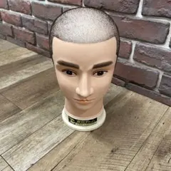 マネキン坊主 ウィッグ メンズ　カカシ用　マネキンヘッド　メイク　帽子置き　針