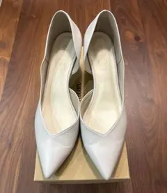 LE TALON ルタロン5.5cmアワーグラスサイドオープン 白　25cm