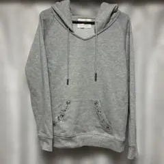 Rady グレー ビジュー フード付き パーカー