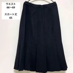 【美品】フレアスカート　丈65 ウエスト66 黒