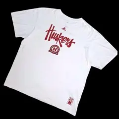 【アディダス】 US古着 白Tシャツ カレッジロゴ 半袖Tシャツ ホワイト XLのサムネイル