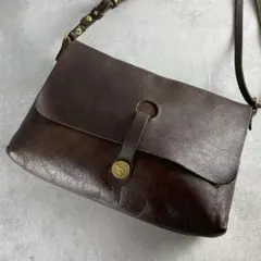 美品 イルビゾンテ 2way メダル ショルダーバッグ フラップ オールレザー