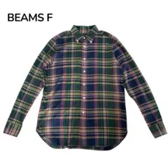 美品☆BEAMS F 長袖シャツ　チェック　マルチカラーのサムネイル