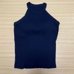 ユニクロ　ホルターネックブラタンクトップ　ブラック　XL