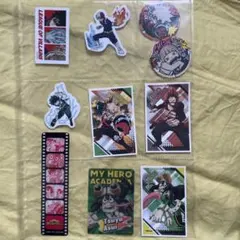 僕のヒーローアカデミア ステッカーとブックマーク