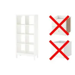直接引き取り限定】IKEA KALLAX カラックス オーク 引き出し2つ付き