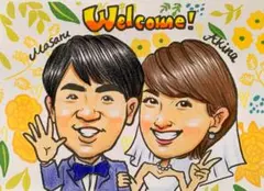 手書きカワイイ似顔絵　文字無料