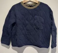 CARAMEL ネイビー キルティング トレーナー 6Y