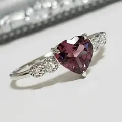 決算セール‼️】Pt900 エメラルド ハートシェイプ リング0.746ct 