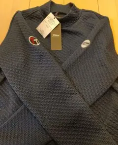 【未使用】Titleist ゴルフウェア モックネック長袖 メンズL ネイビー