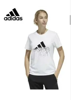 adidas ホワイト Tシャツ S, M, L, O