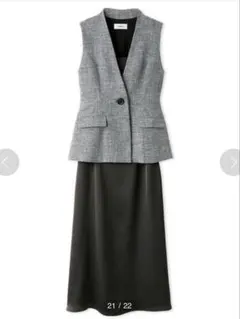 《新品未使用》SNIDEL ウエストシェイプジレ&サテンワンピースセット