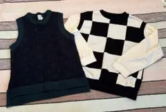 OCEAN&GROUND チャコールラフネ　130 子供服　2点まとめ売り