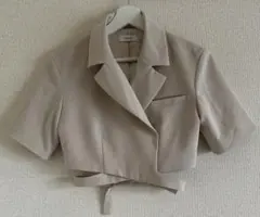 Darich ダーリッチ ショート丈ジャケット ベージュ