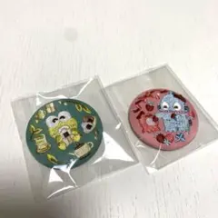 サンリオビスケット3 刺繍缶バッジ　ハンギョドン　ケロケロケロッピ