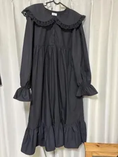 merry jenny フリルカラーギャザーワンピース