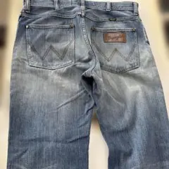 Wrangler ライトブルー ダメージ加工デニム