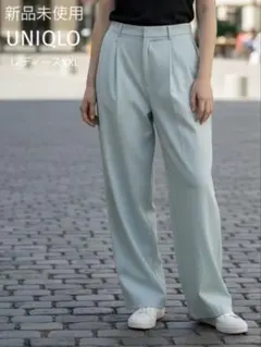 新品未使用UNIQLOユニクロタックワイドパンツ　レディースXXLサイズ