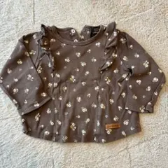 プティマイン 花柄 トップス 90 長袖