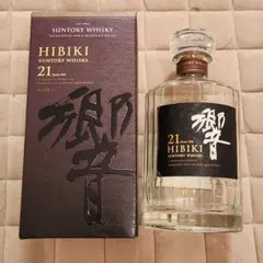 SUNTORY HIBIKI 21年ウイスキー 空箱 空瓶 響Hibiki 21年 ウイスキー 未洗浄 空瓶・空箱セット