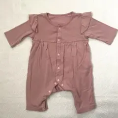 ベビー　ロンパース　ピンク　60cm