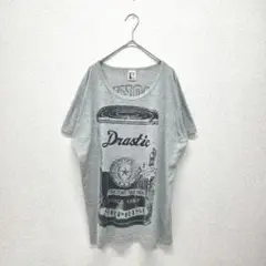 キャンバス トップス カットソー Tシャツ プリントTシャツ グレー F 春夏