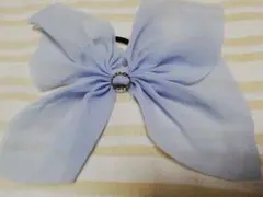 ヘアリボン　ゴム　可愛いキラキラリング飾