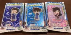 名探偵コナン　バイクレーシングアクリルスタンド　工藤新一　毛利蘭　小五郎