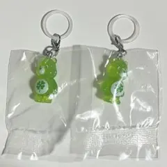 ケアベア　クリアマスコットチャーム2 めじるしアクセサリー　2点セット