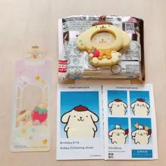 ポムポムプリン　フォトバッジ付きマスコット