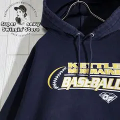 人気 チャンピオン リバースウィーブ スウェットパーカー L ネイビー 古着