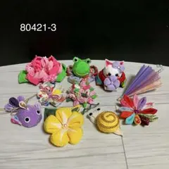 80421-3 つまみ細工　おすそ分け【梅雨時飾り】